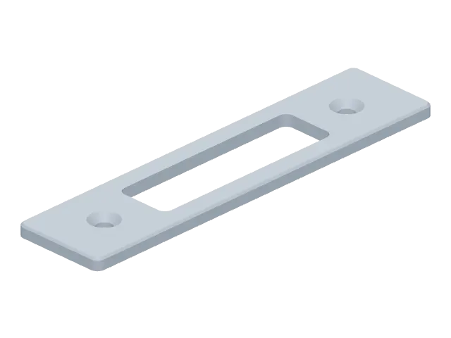 The Gate latch plate Make built, shown from an angle
