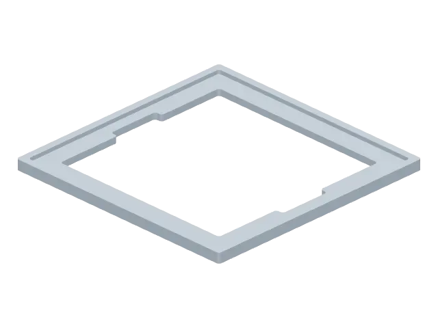 The Light switch spacer Make built, shown from an angle